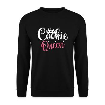 Cookie Lover Gifts - Unisex Sweatshirt - black - Front - Alina (178cm) & Michal (187cm)