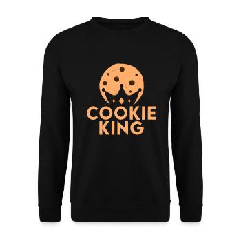 Keksliebhaber Geschenke - Unisex Pullover - Schwarz - Vorne - Alina (178cm) & Michal (187cm)