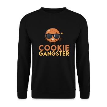 Cookie Lover Gifts - Unisex Sweatshirt - black - Front - Alina (178cm) & Michal (187cm)