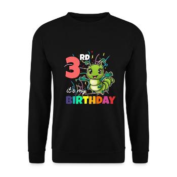 Raupe - Unisex Pullover - Schwarz - Vorne - Alina (178cm) & Michal (187cm)