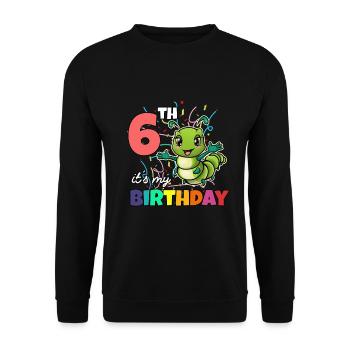 Raupe - Unisex Pullover - Schwarz - Vorne - Alina (178cm) & Michal (187cm)
