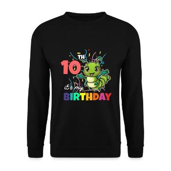 Chenille - Sweat-shirt Unisexe - noir - Devant - Alina (178cm) & Michal (187cm)