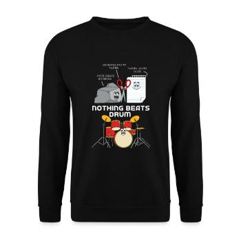Percussion - Unisex Sweatshirt - black - Front - Alina (178cm) & Michal (187cm)