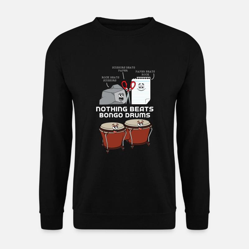Bongo Drums Drum - Unisex Sweatshirt - black