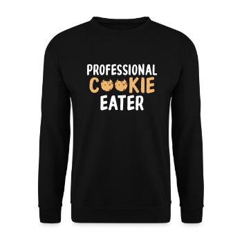 Cookie Lover Gifts - Unisex Sweatshirt - black - Front - Alina (178cm) & Michal (187cm)