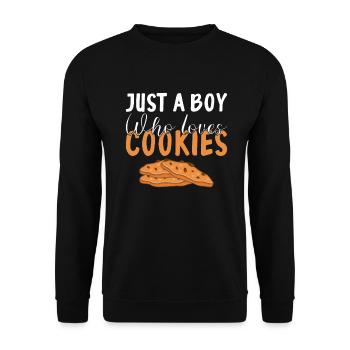 Cookie Lover Gifts - Unisex Sweatshirt - black - Front - Alina (178cm) & Michal (187cm)