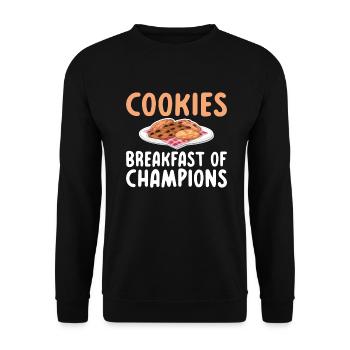 Cadeaux Cookie Lover - Sweat-shirt Unisexe - noir - Devant - Alina (178cm) & Michal (187cm)