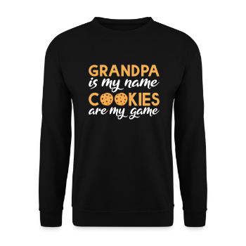 Cookie Lover Gifts - Unisex Sweatshirt - black - Front - Alina (178cm) & Michal (187cm)