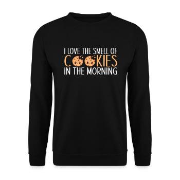 Cookie Lover Gifts - Unisex Sweatshirt - black - Front - Alina (178cm) & Michal (187cm)