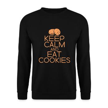 Cookie Lover Gifts - Unisex Sweatshirt - black - Front - Alina (178cm) & Michal (187cm)