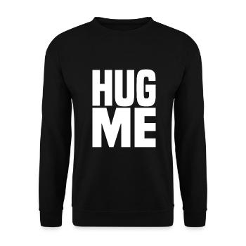 Hug Me - Unisex Sweatshirt - black - Front - Alina (178cm) & Michal (187cm)