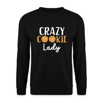 Cookie Lover Gifts - Unisex Sweatshirt - black - Front - Alina (178cm) & Michal (187cm)