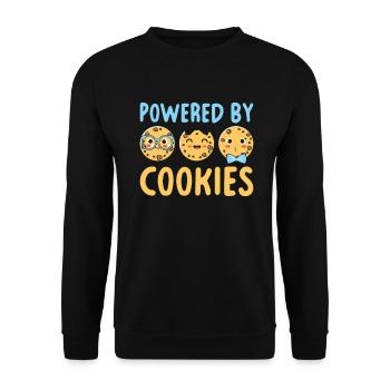 Cookie Lover Gifts - Unisex Sweatshirt - black - Front - Alina (178cm) & Michal (187cm)