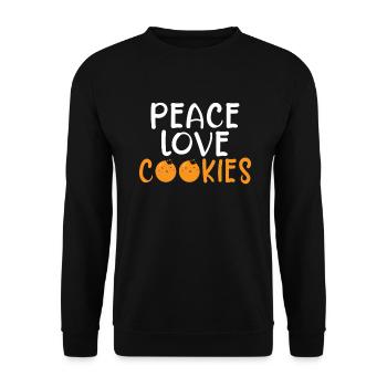 Cookie Lover Gifts - Unisex Sweatshirt - black - Front - Alina (178cm) & Michal (187cm)