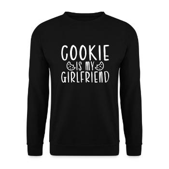 Cookie Lover Gifts - Unisex Sweatshirt - black - Front - Alina (178cm) & Michal (187cm)