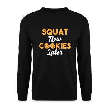 Cadeaux Cookie Lover - Sweat-shirt Unisexe - noir - Devant - Alina (178cm) & Michal (187cm)