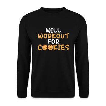 Cookie Lover Gifts - Unisex Sweatshirt - black - Front - Alina (178cm) & Michal (187cm)