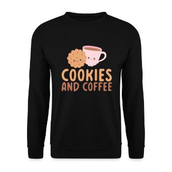 Cookie Lover Gifts - Unisex Sweatshirt - black - Front - Alina (178cm) & Michal (187cm)