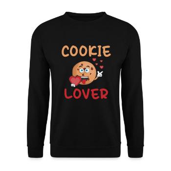 Cookie Lover Gifts - Unisex Sweatshirt - black - Front - Alina (178cm) & Michal (187cm)