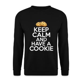 Cookie Lover Gifts - Unisex Sweatshirt - black - Front - Alina (178cm) & Michal (187cm)