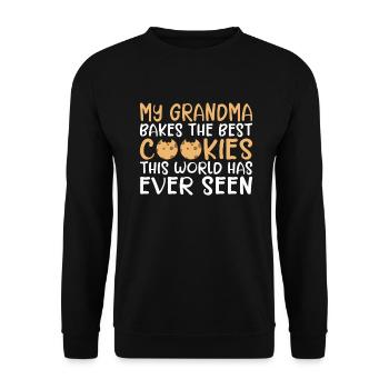 Cookie Lover Gifts - Unisex Sweatshirt - black - Front - Alina (178cm) & Michal (187cm)