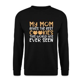 Cookie Lover Gifts - Unisex Sweatshirt - black - Front - Alina (178cm) & Michal (187cm)