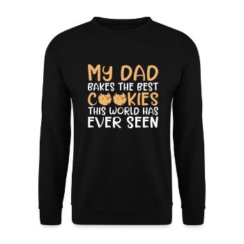 Cookie Lover Gifts - Unisex Sweatshirt - black - Front - Alina (178cm) & Michal (187cm)