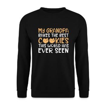 Cookie Lover Gifts - Unisex Sweatshirt - black - Front - Alina (178cm) & Michal (187cm)