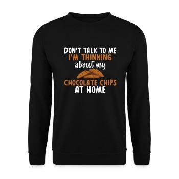 Cookie Lover Gifts - Unisex Sweatshirt - black - Front - Alina (178cm) & Michal (187cm)