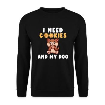 Cookie Lover Gifts - Unisex Sweatshirt - black - Front - Alina (178cm) & Michal (187cm)
