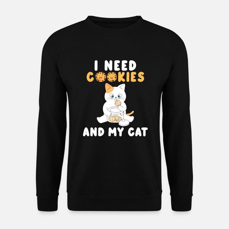 Cadeaux Cookie Lover - Sweat-shirt Unisexe - noir
