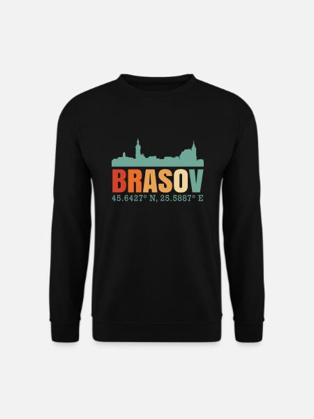 Brasov Romania Skyline - Unisex Sweatshirt - black