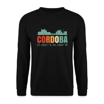 Cordoba Spain Skyline - Unisex Sweatshirt - black - Front - Alina (178cm) & Michal (187cm)