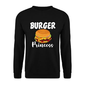 Burger Lover Cadeau - Sweat-shirt Unisexe - noir - Devant - Alina (178cm) & Michal (187cm)