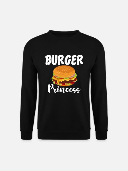 Burger Lover Gift - Unisex Sweatshirt - black