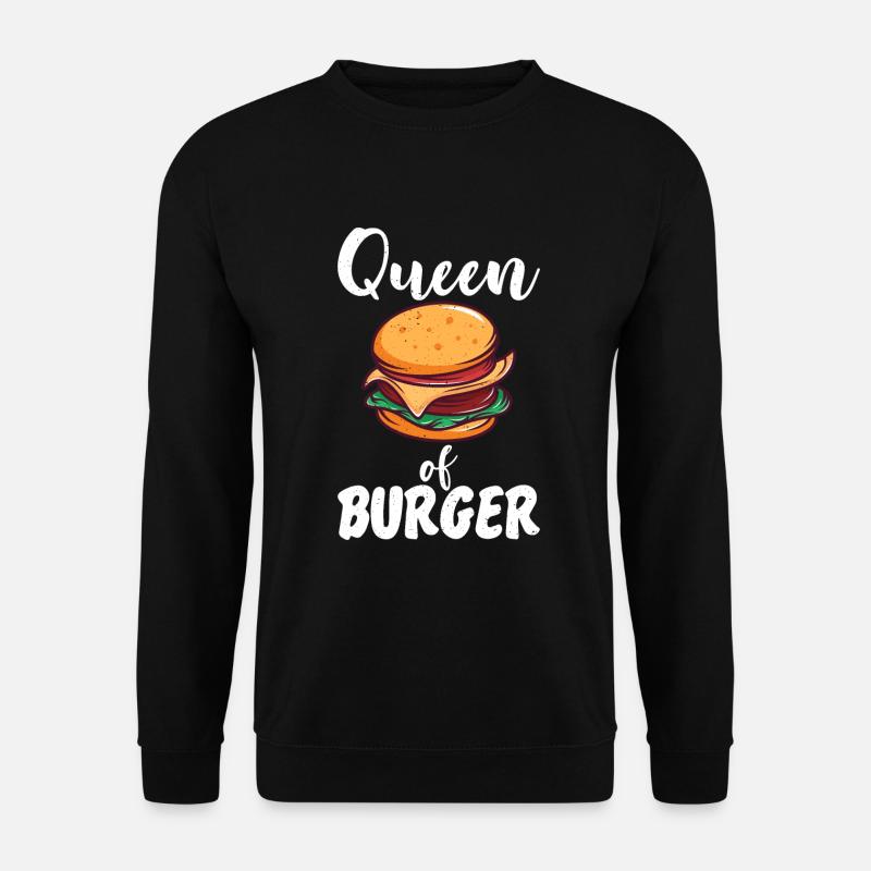 Burger Lover Geschenk - Unisex Pullover - Schwarz