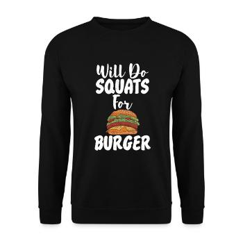 Burger Lover Cadeau - Sweat-shirt Unisexe - noir - Devant - Alina (178cm) & Michal (187cm)