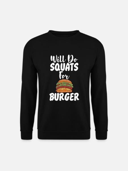 Burger Lover Gift - Unisex Sweatshirt - black