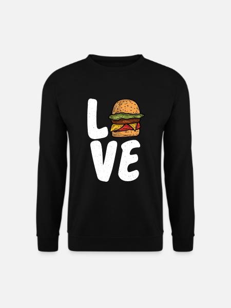 Burger Lover Gift - Unisex Sweatshirt - black