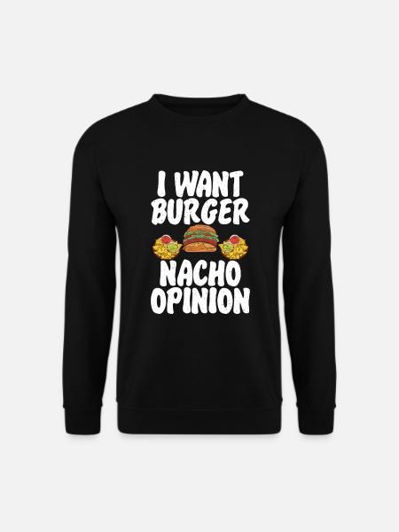 Burger Lover Gift - Unisex Sweatshirt - black