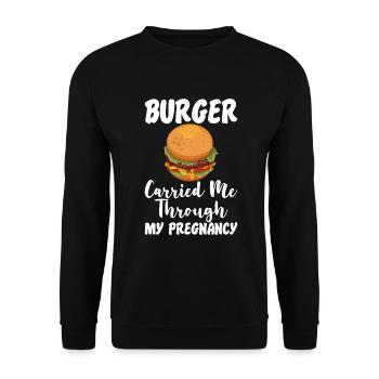 Burger Lover Cadeau - Sweat-shirt Unisexe - noir - Devant - Alina (178cm) & Michal (187cm)
