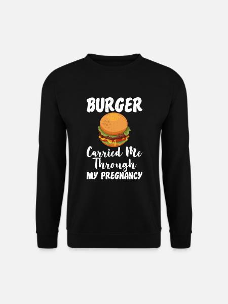 Burger Lover Gift - Unisex Sweatshirt - black