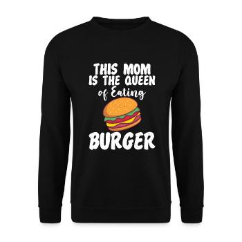 Burger Lover Cadeau - Sweat-shirt Unisexe - noir - Devant - Alina (178cm) & Michal (187cm)