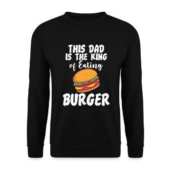 Burger Lover Cadeau - Sweat-shirt Unisexe - noir - Devant - Alina (178cm) & Michal (187cm)