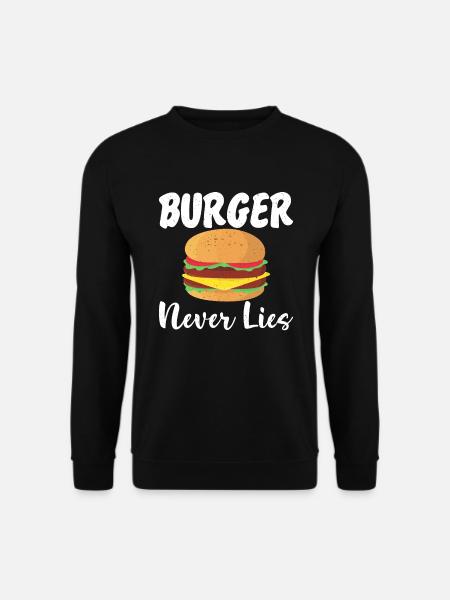 Burger Lover Gift - Unisex Sweatshirt - black