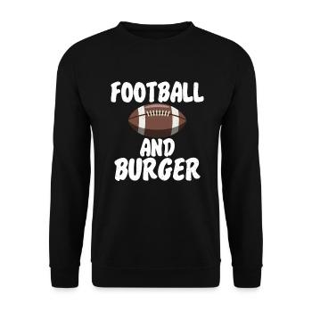 Burger Lover Cadeau - Sweat-shirt Unisexe - noir - Devant - Alina (178cm) & Michal (187cm)