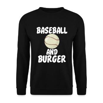 Burger Lover Cadeau - Sweat-shirt Unisexe - noir - Devant - Alina (178cm) & Michal (187cm)