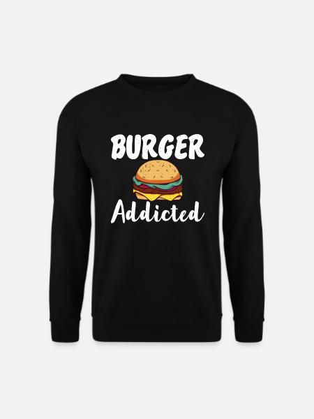 Burger Lover Gift - Unisex Sweatshirt - black