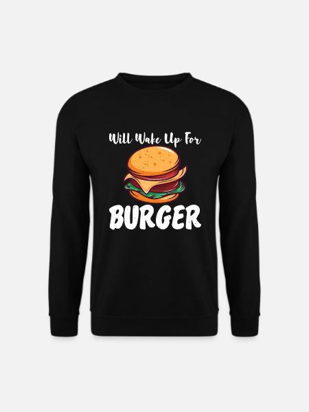 Burger Lover Gift - Unisex Sweatshirt - black