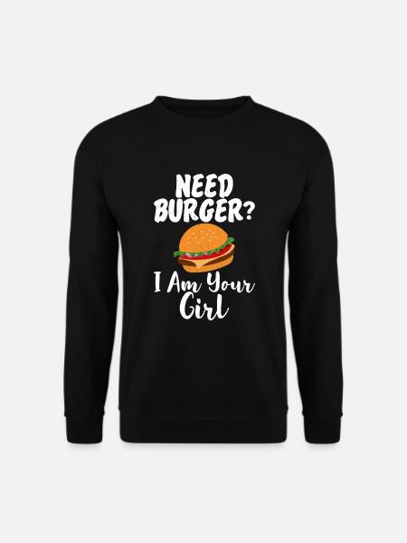 Burger Lover Gift - Unisex Sweatshirt - black